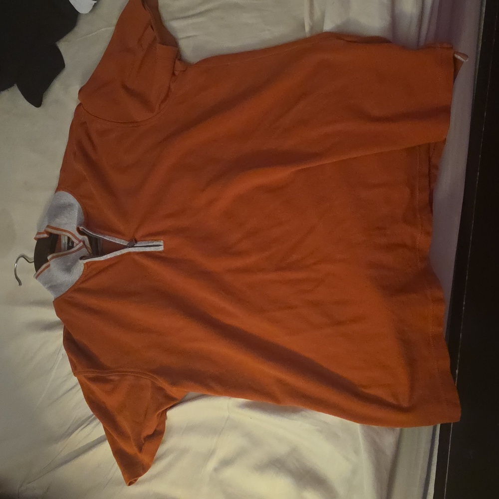 Zegna Sport Orange Ziptip Polo